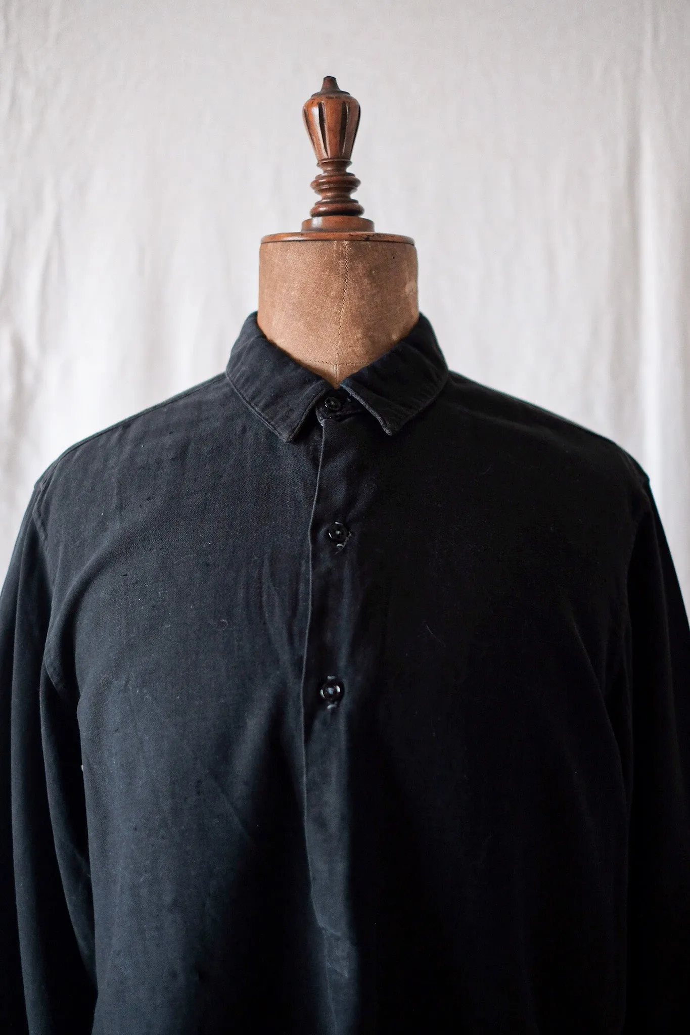 [~ 40's] chemise de grand-père vintage noire vintage
