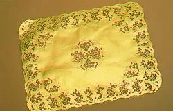 100 Dentelles rectangle Or alimentaire 40x30 cm