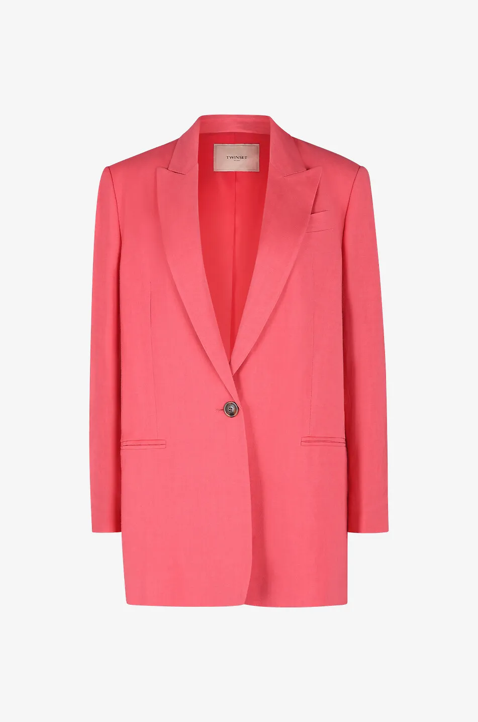 Blazer à boutonnage simple fluide