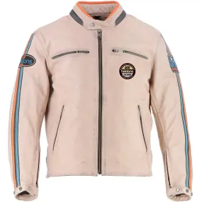 Blouson ACE CUIR HELSTONS beige - MAXXESS.FR, Blouson moto cuir
