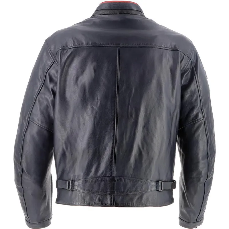 Blouson ACE CUIR HELSTONS bleu - MAXXESS.FR, Blouson moto cuir