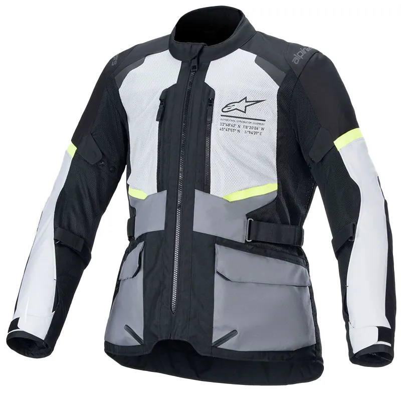 Blouson ANDES AIR DRYSTAR® ALPINESTARS gris clair/gris foncé/noir - MAXXESS.FR, Blouson moto textile