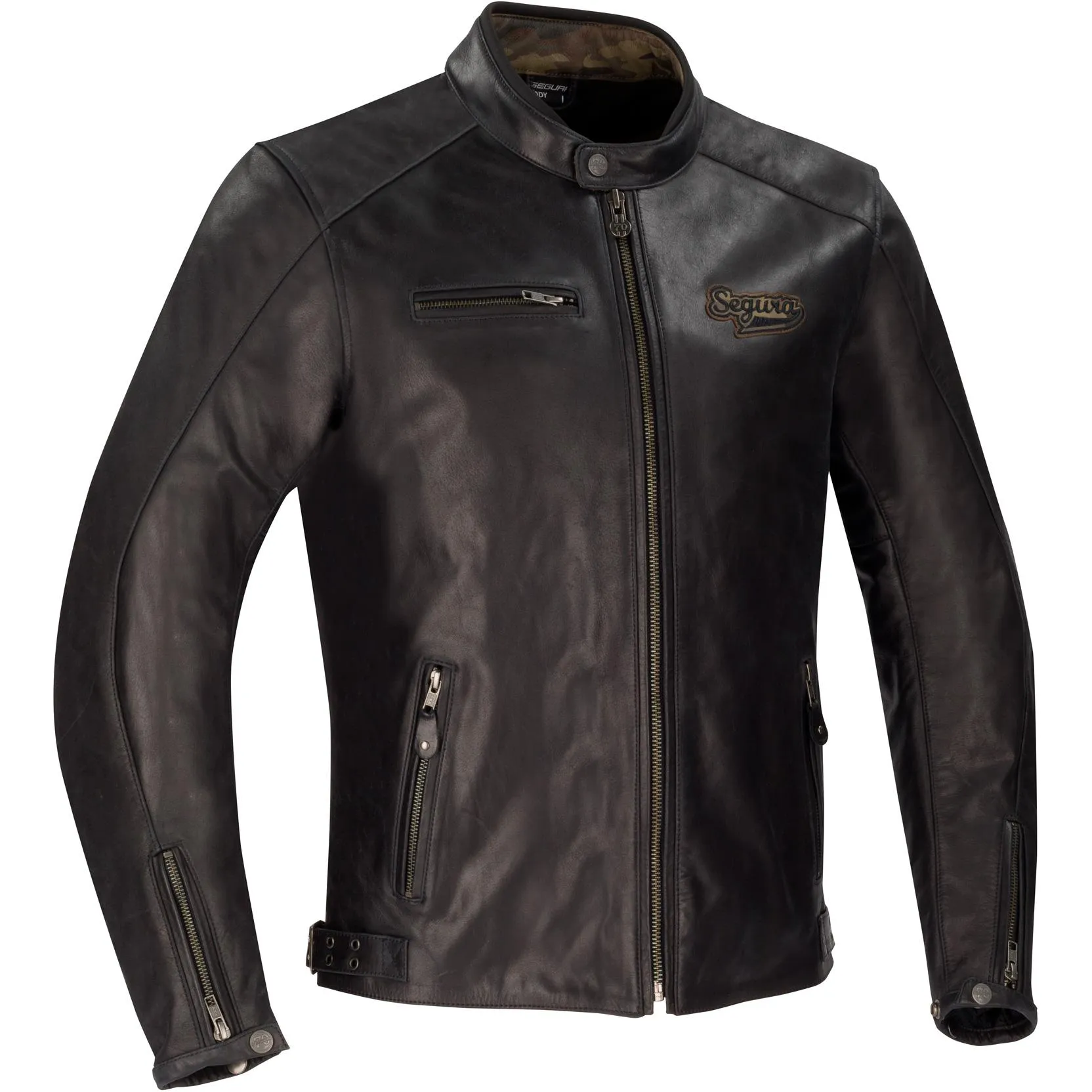 Blouson CHESTER SEGURA Noir - MAXXESS.FR, Blouson moto cuir