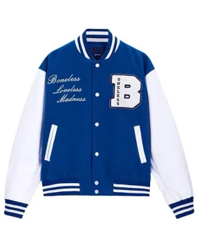 Blouson College Homme Bleu Marine