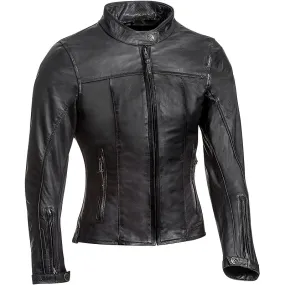 Blouson Crank Lady IXON Noir - MAXXESS.FR, Blouson moto cuir