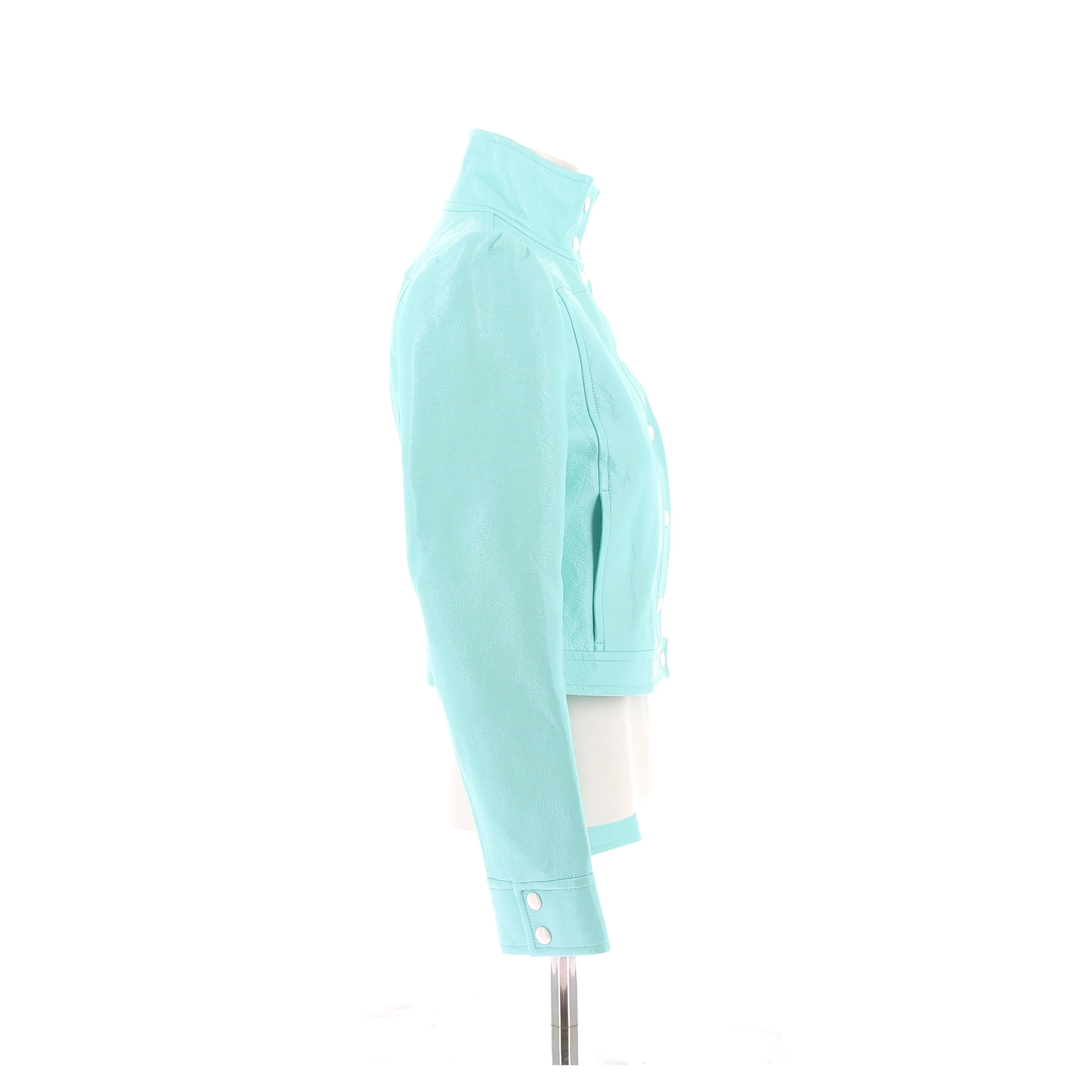 Blouson en cuir verni Réédition
