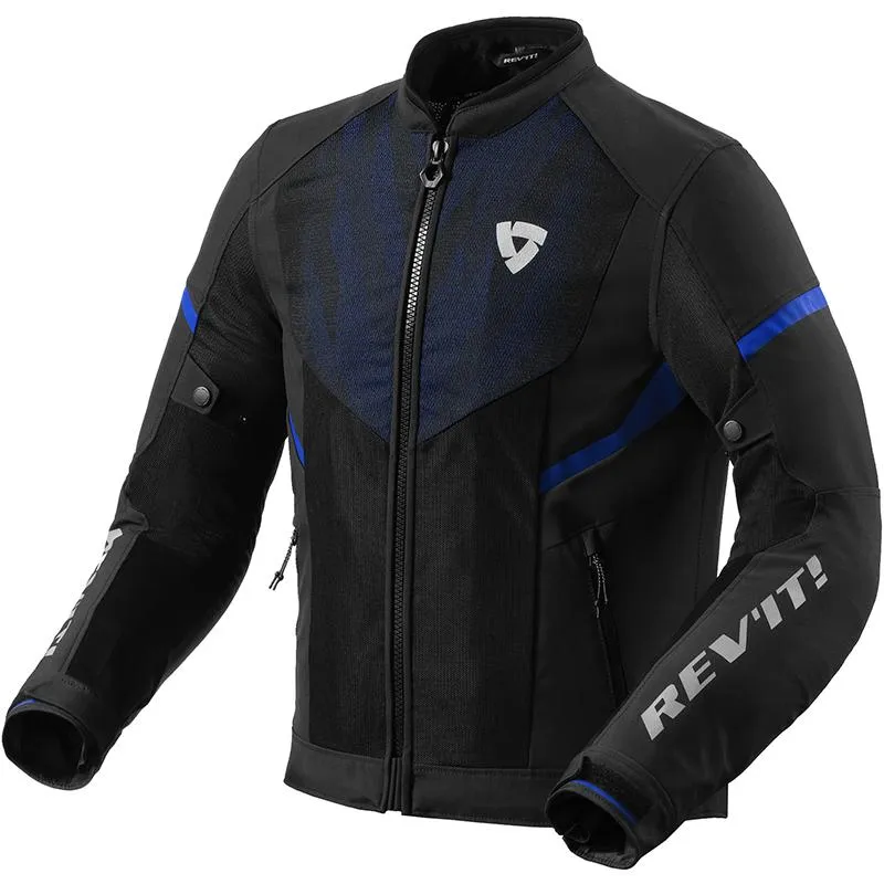 Blouson HYPERSPEED 2 GT AIR REVIT noir/bleu - MAXXESS.FR, Blouson moto textile