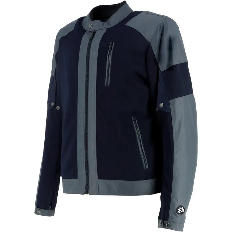 Blouson URBAN AIR Tissu-Mesh HELSTONS gris/bleu - MAXXESS.FR, Blouson moto textile