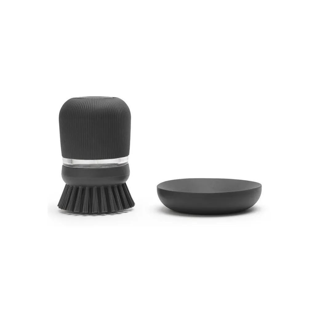 Brosse à vaisselle avec distributeur de liquide vaisselle, gris, Brabantia ✔ 16,25 € ⭕ Kulina