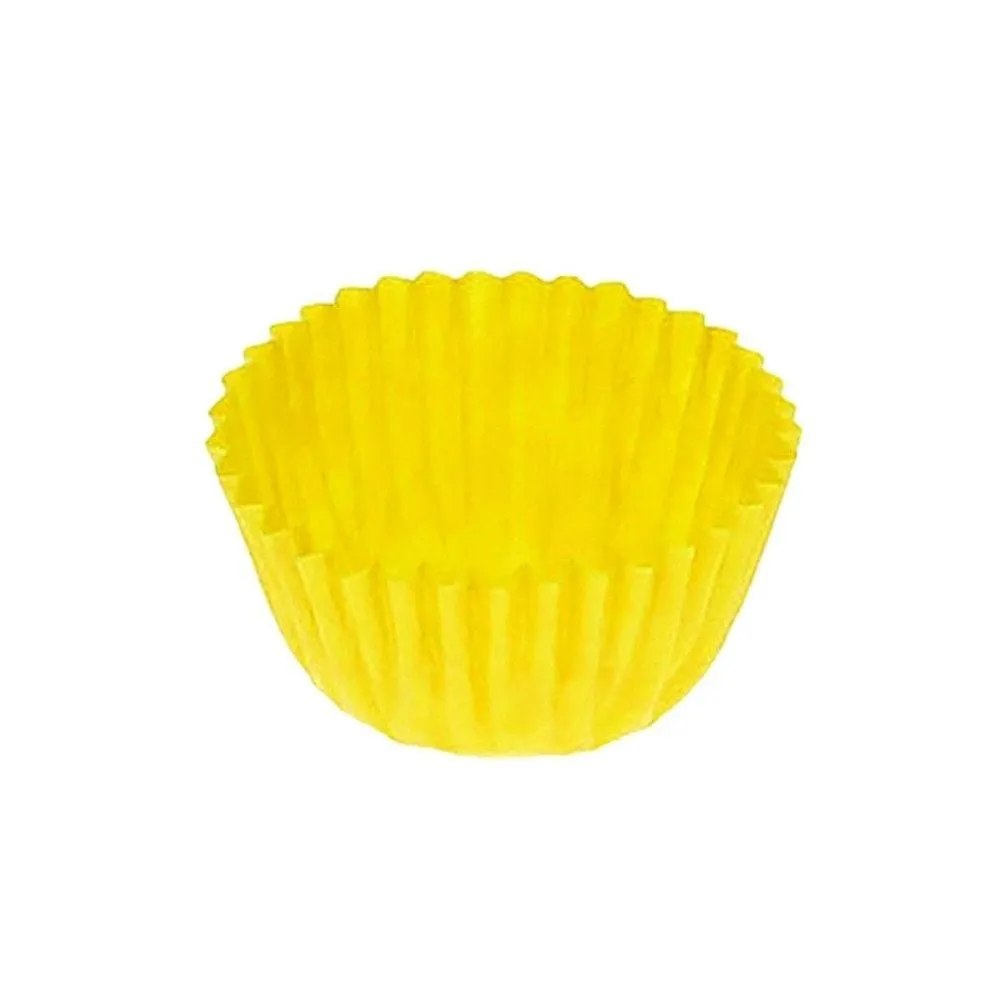 Caissettes papier cristal jaune Ø23mm par 1000