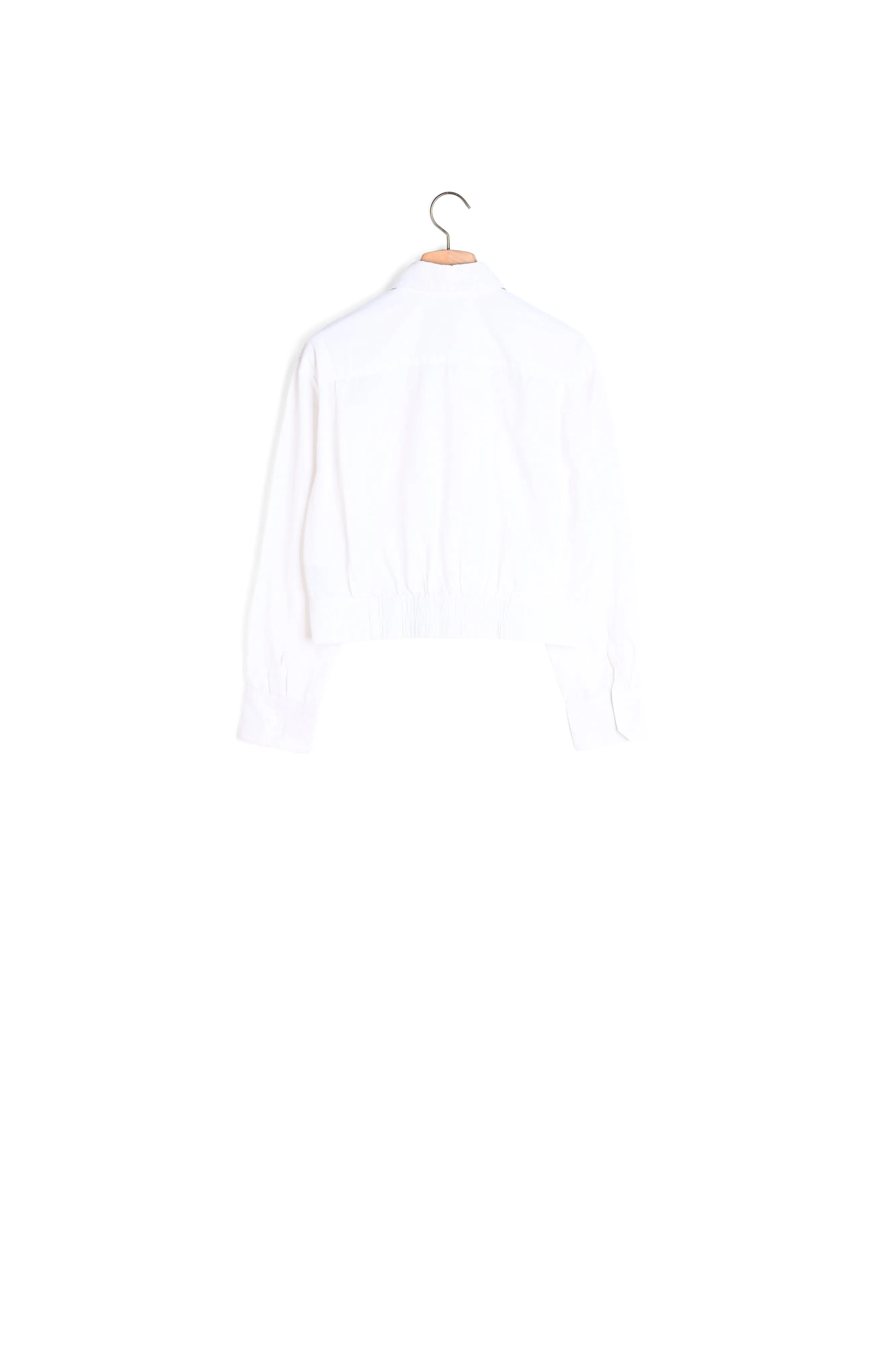 Chemise courte avec un nud amovible