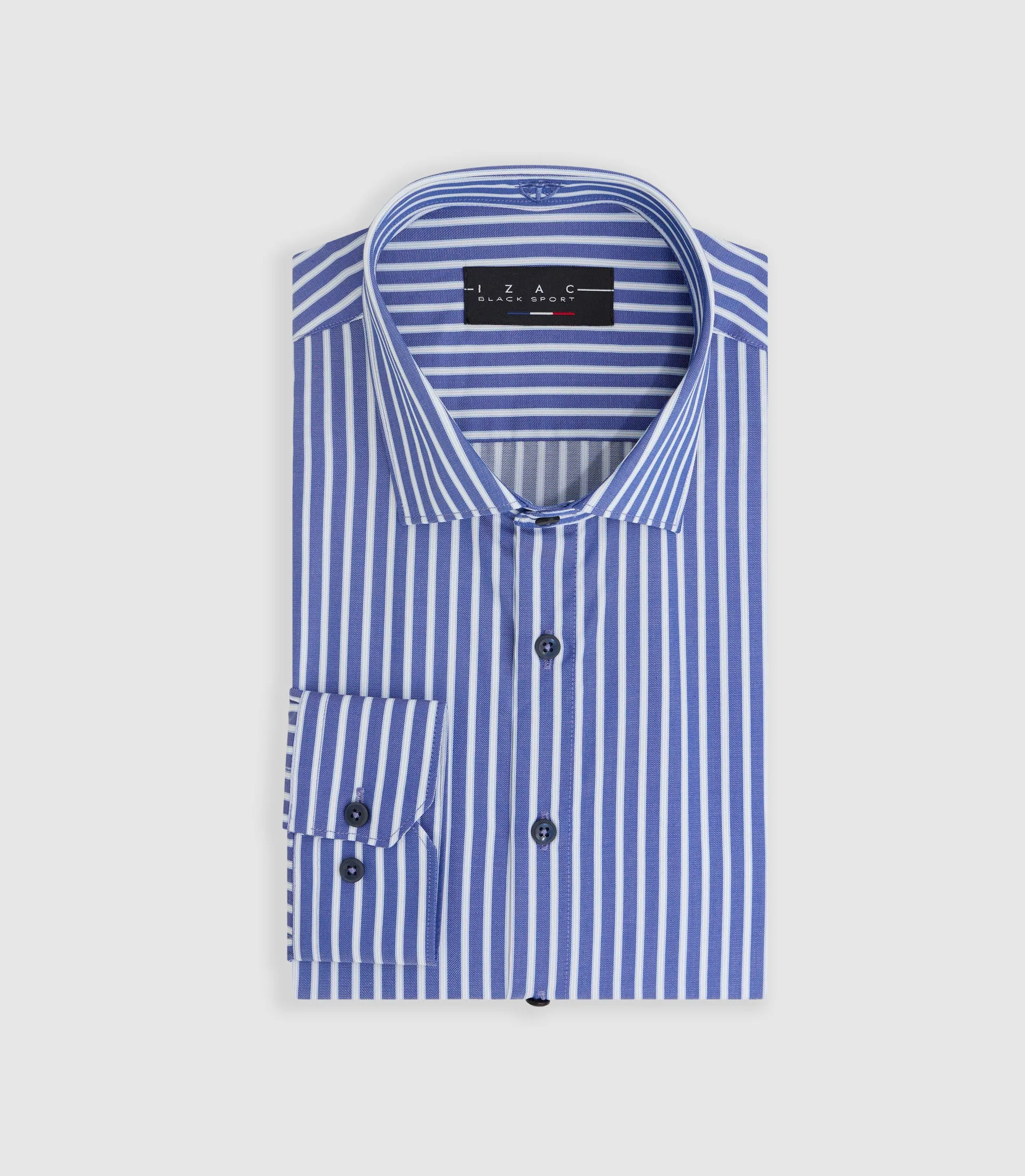 Chemise à rayures bleu ciel Mayol