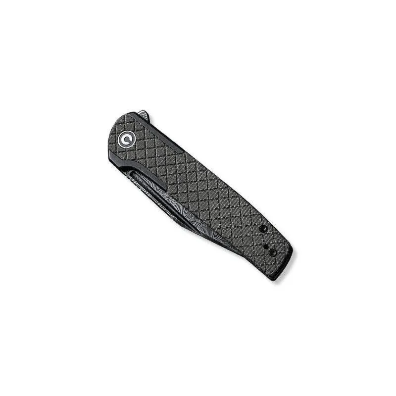Civivi Couteau cachet micarta vert fonce/ inox damas