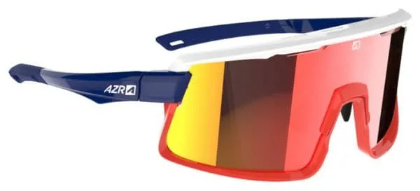 Coffret Azr Pro Road RX Bleu Blanc Rouge Ecran Rouge + Ecran Transparent + Coque de Protection