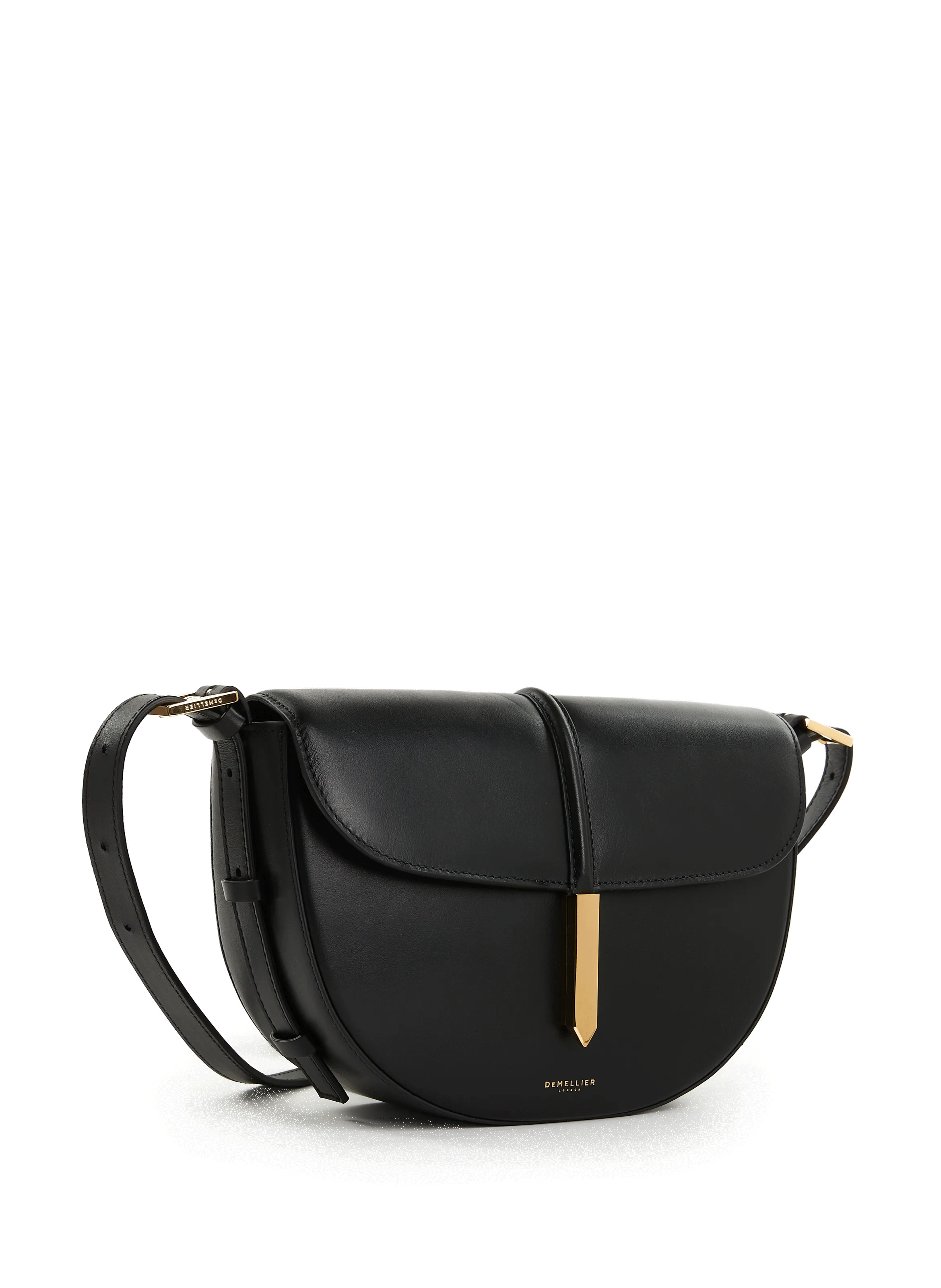 DEMELLIER LONDON  Sac à bandoulière Tokyo Saddle en cuir  - Noir