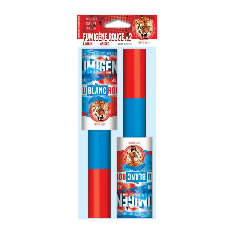 Fumigène Bleu Blanc Rouge à Main x2