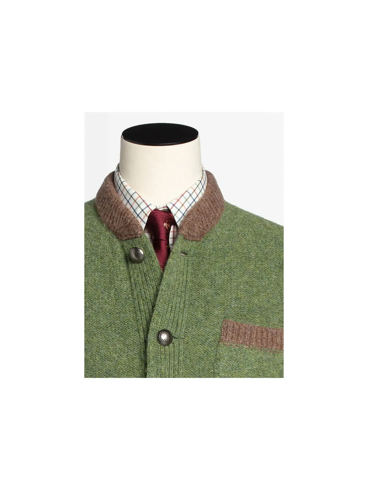 Gilet en laine foulée