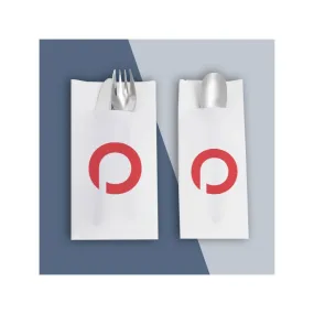 Impression serviette pliée avec fente, serviette pochette à couverts