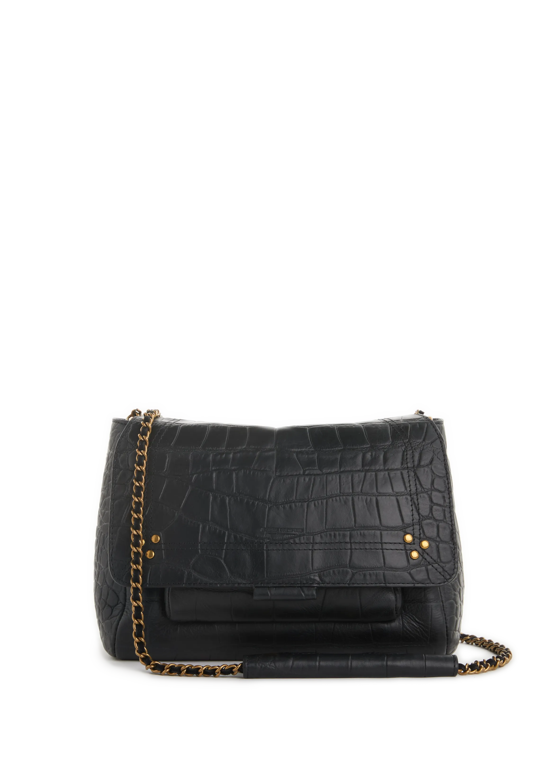 JÉRÔME DREYFUSS  Sac bandoulière Lulu M en cuir - Noir