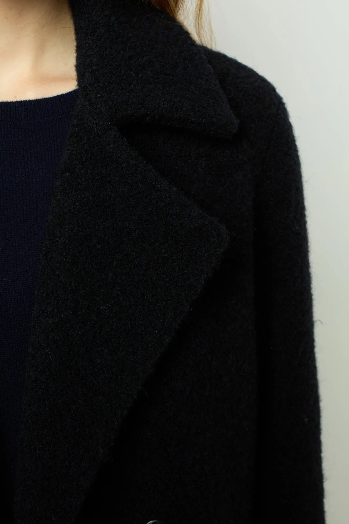 Manteau mi-long en bouclette - LYSANDRA