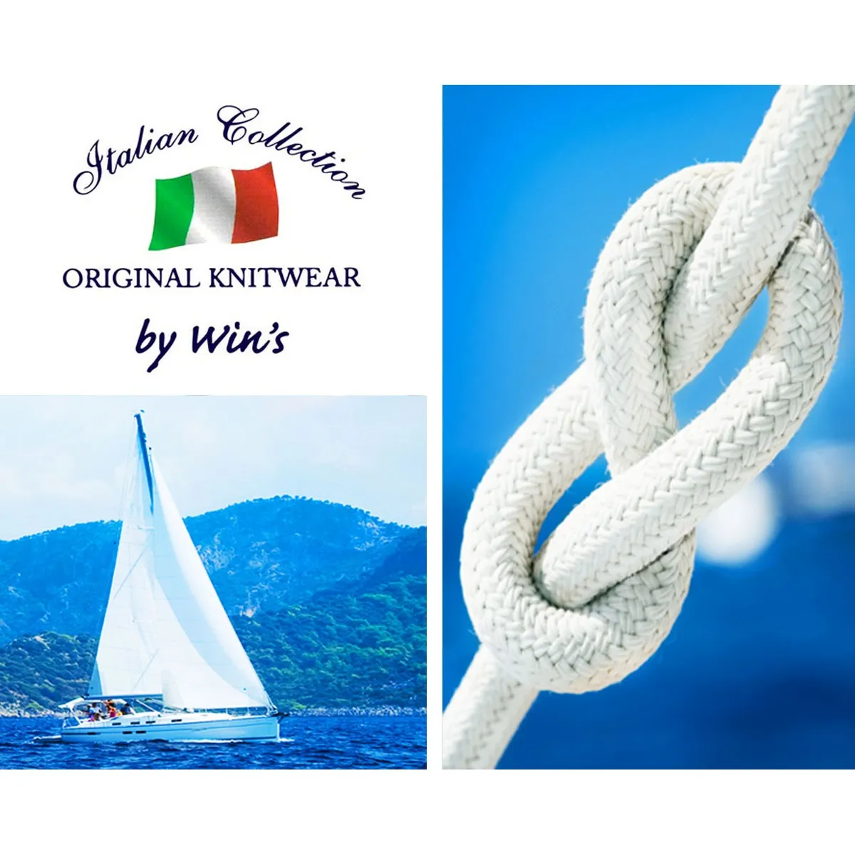 MARINIERE BLANCHE ET VERTE FEMME  WIN'S NAUTIC | Matiere-Noble 19,90€