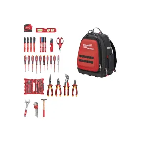 Milwaukee Sac à dos d’électricien avec 76 outils (4932498407)