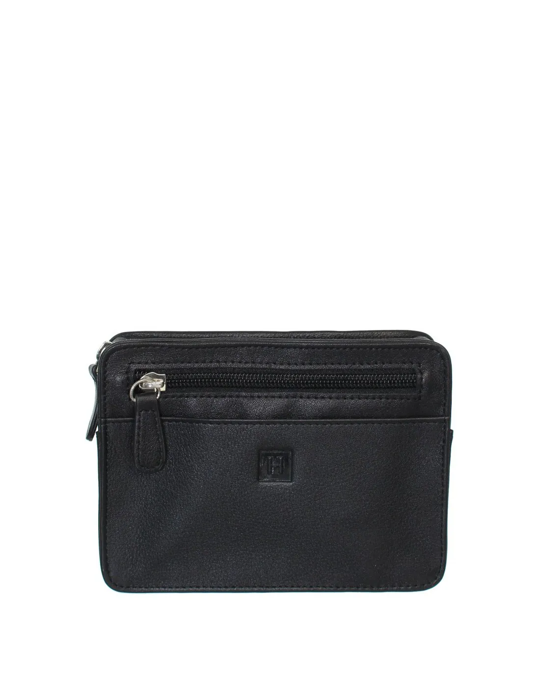 Mini pochette Hexagona cuir ref_xga40919-noir