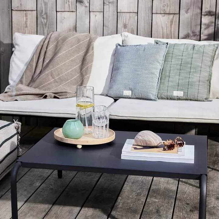 OYOY - Furi Outdoor Lounge Fauteuil, beige / noir