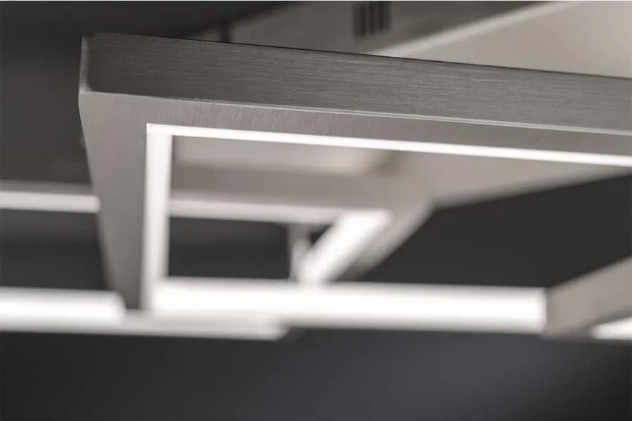 Plafonnier led Wofi Viso Nickel satiné
