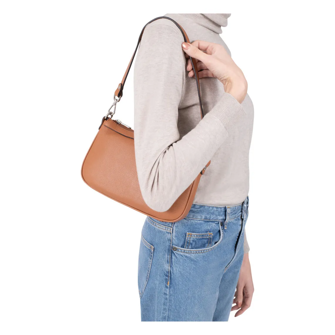 Pochette Cuir CONFORT Taupe | 3 Suisses