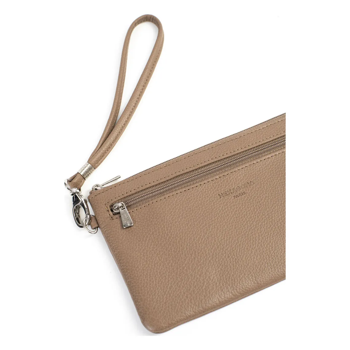 Pochette dragonne Cuir CONFORT Écorce Mina | 3 Suisses
