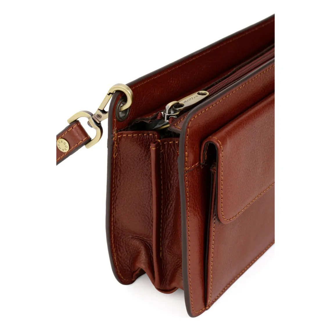 Pochette dragonne - Cuir de vachette - Marron - République | 3 Suisses