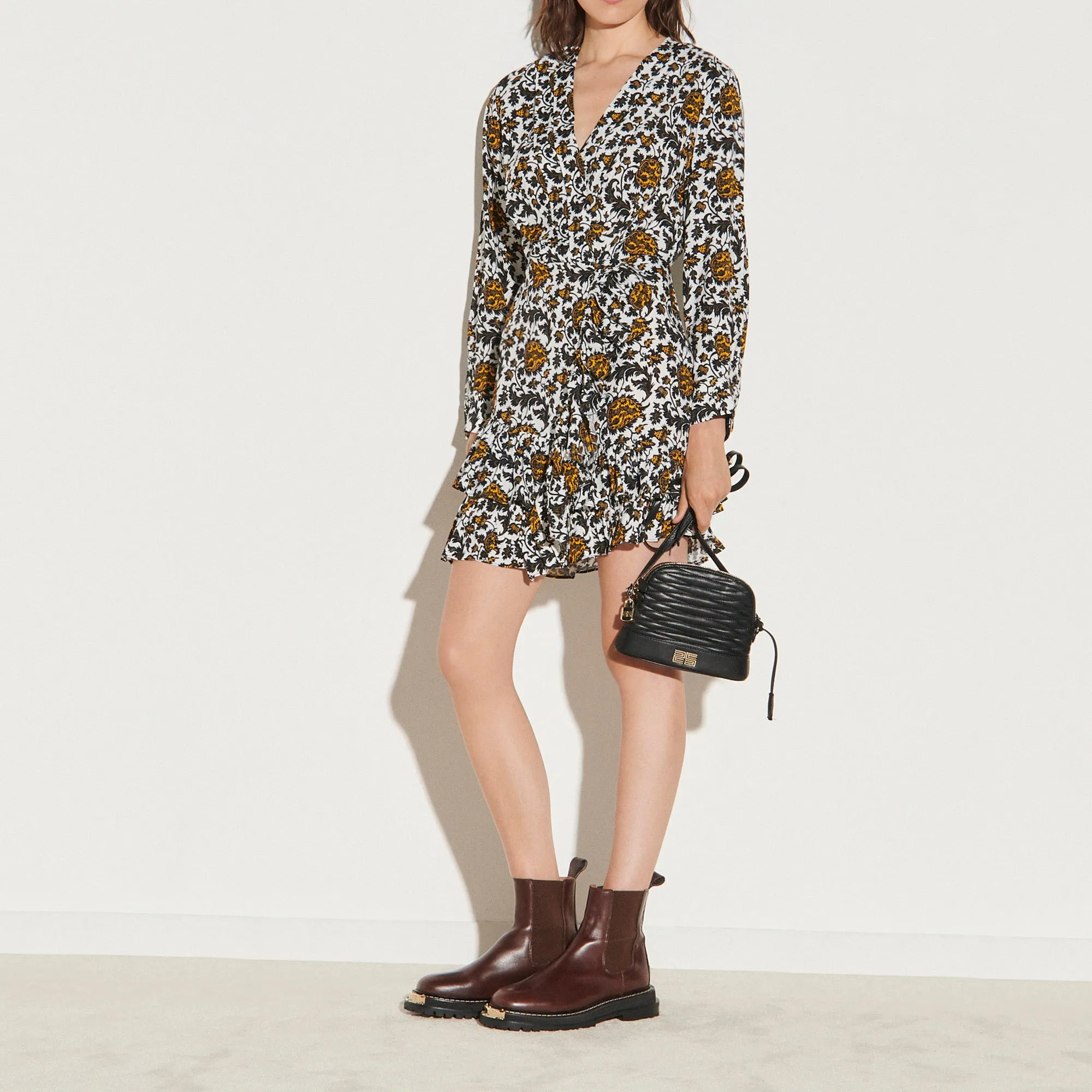 Robe courte imprimée