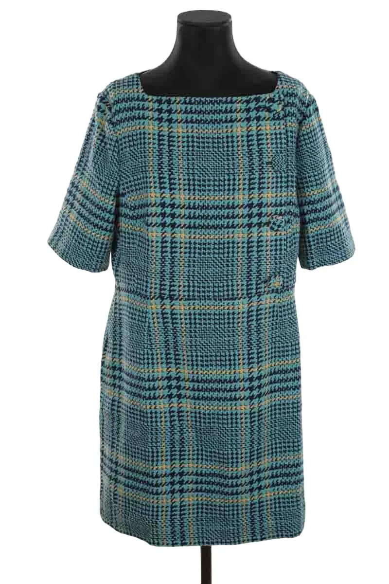 Robe en laine LK Bennett bleu. Matière principale laine. Taille 46.