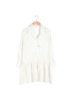 Robe en soie imprimée