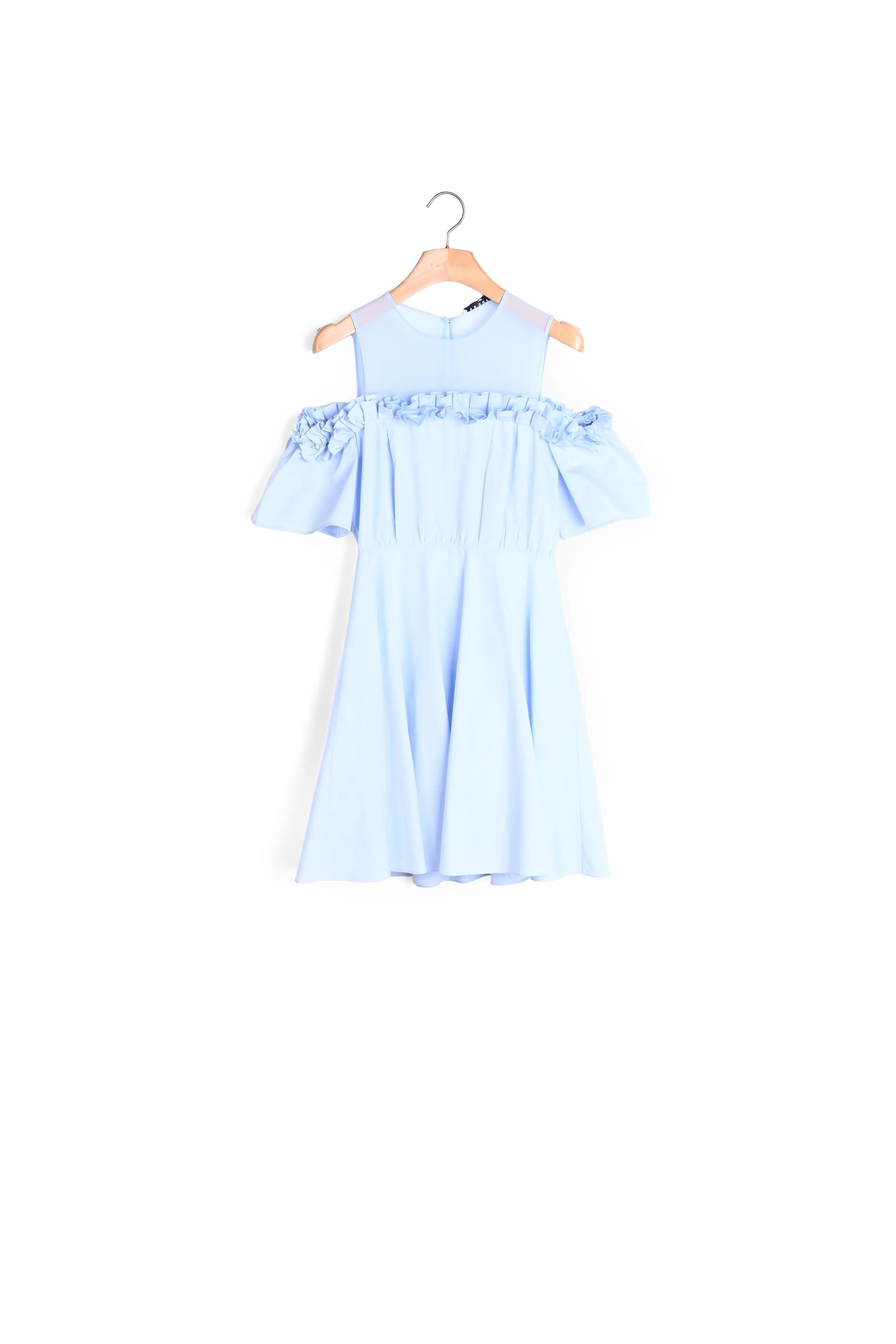 Robe évasée à épaules dénudées