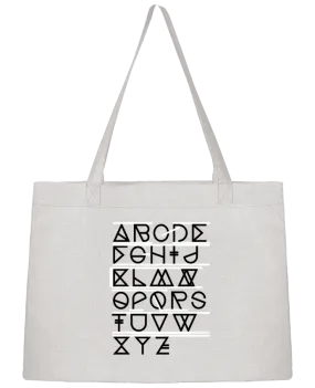Sac Shopping Geometrical ABC White par na.hili