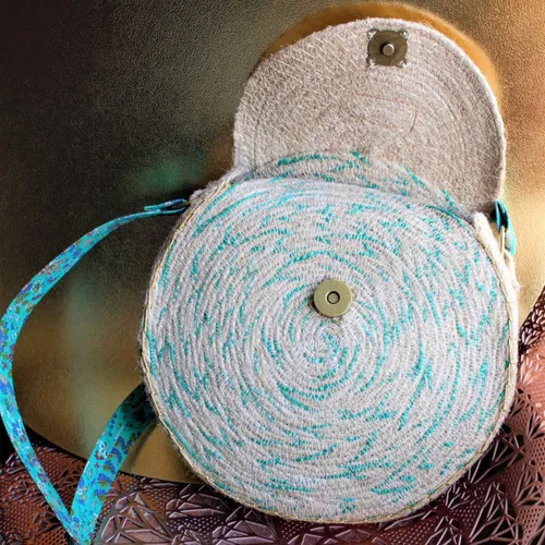 Sac à bandoulière en jute