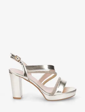 Sandales à plateforme et strass