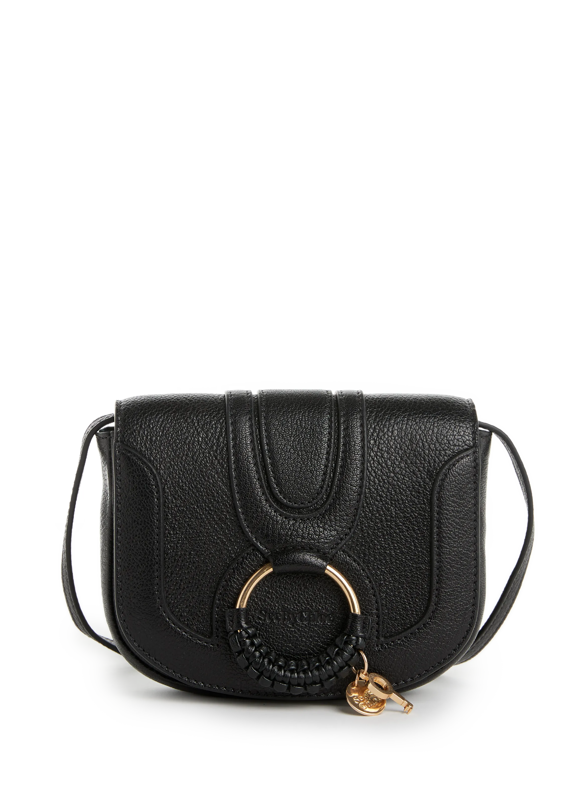 SEE BY CHLOE  Mini sac bandoulière Hana en cuir grainé - Noir