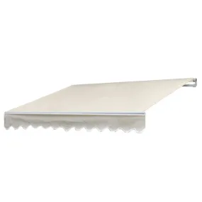 Store en aluminium Mendler T790 store à bras articulé protection solaire 4x3m polyester crème 51980 acheter à bas prix 