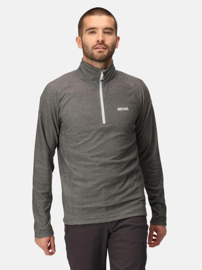 Sweat polaire col zippé montes gris homme - Regatta | wimod