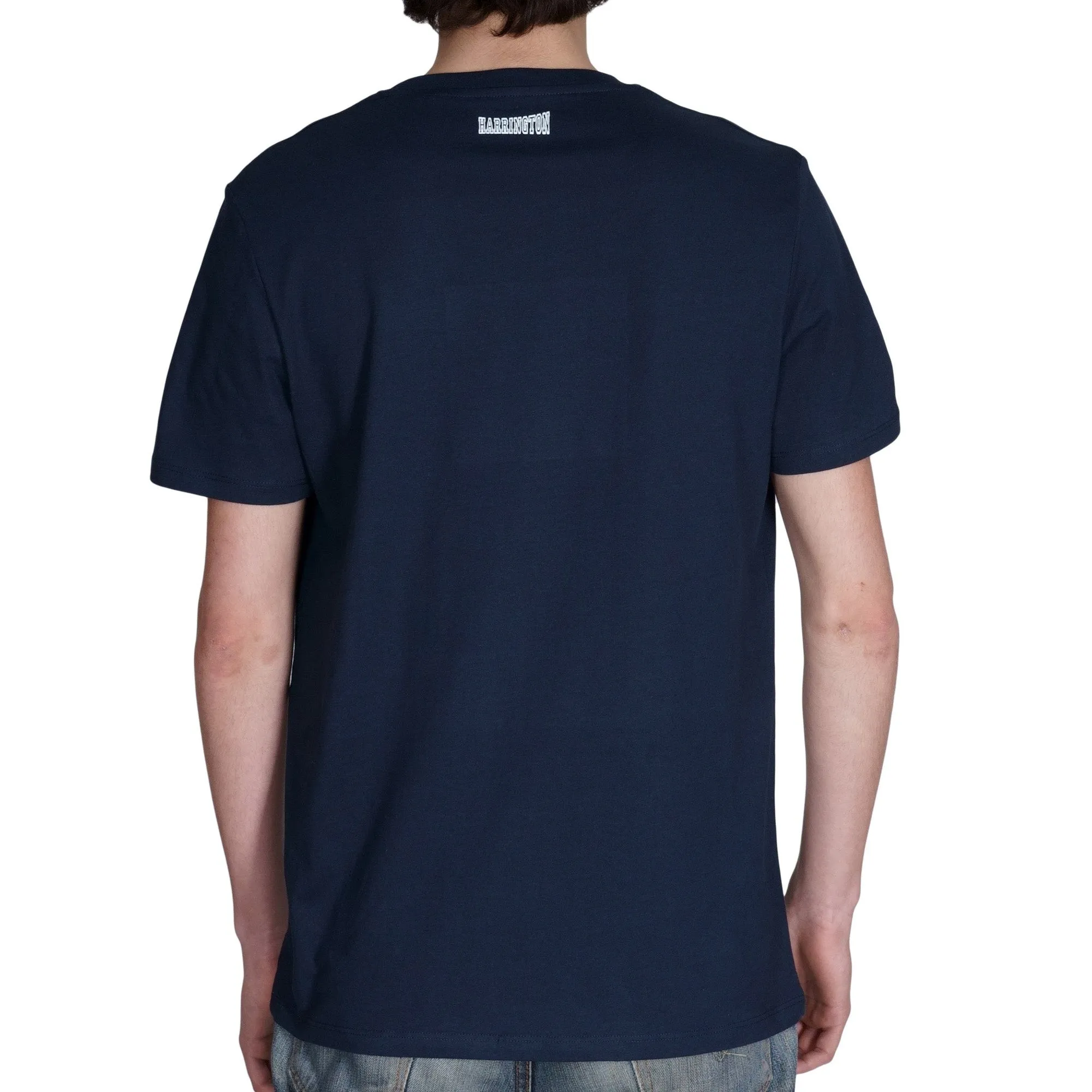 T-shirt bleu marine toile en coton bio