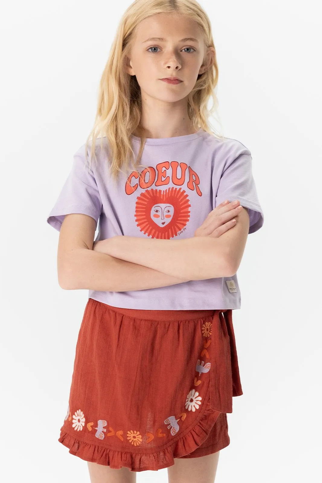 T-shirt Cœur - lavande