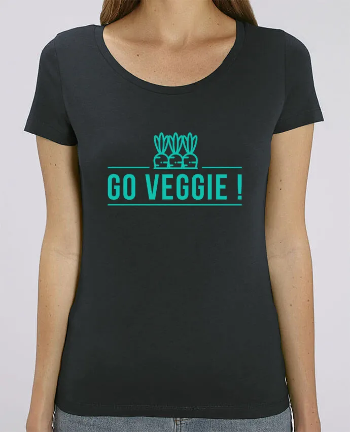 T-shirt Femme Go veggie ! par Folie douce