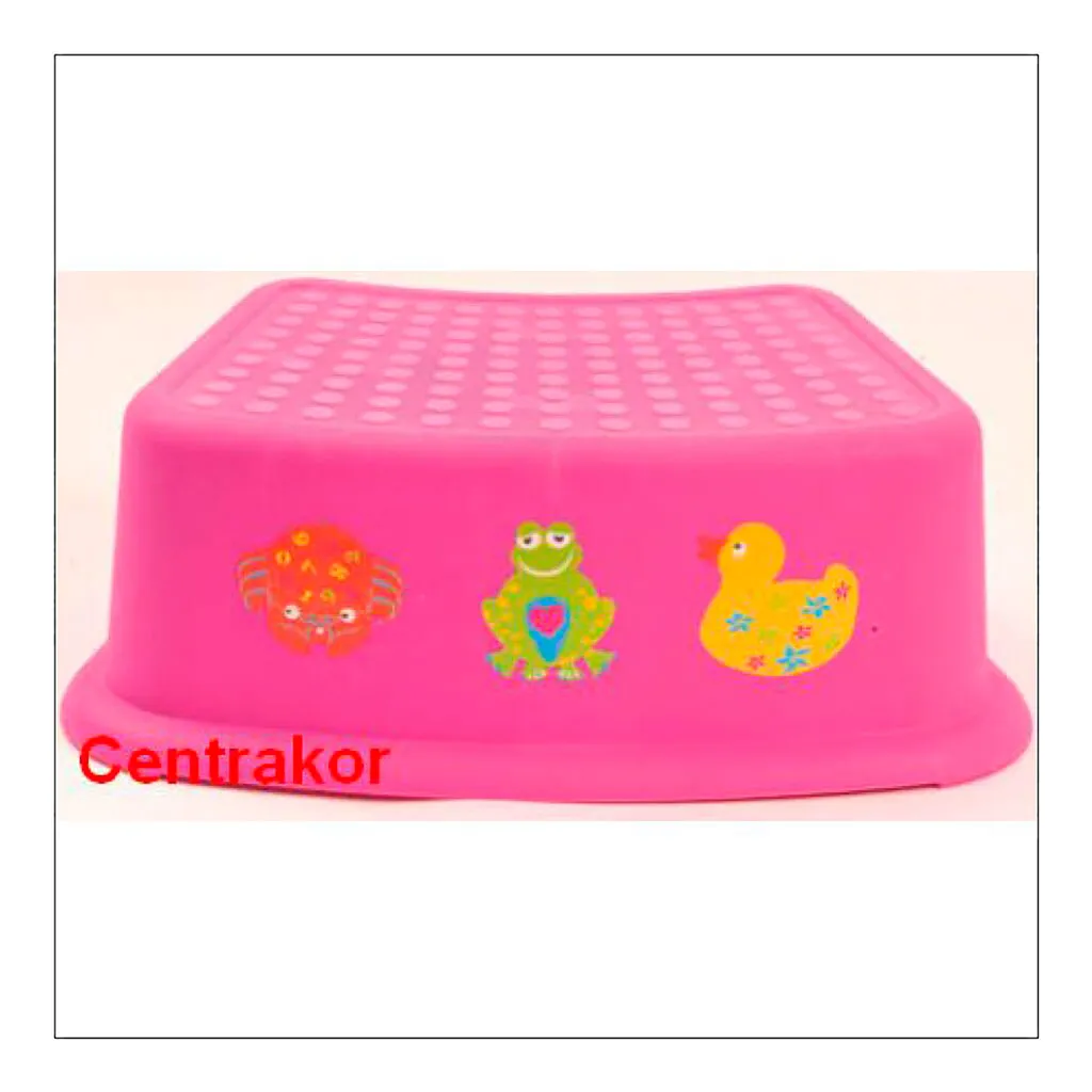 Tabouret rehausseur enfant rose 33x19x13cm 