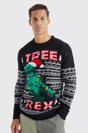 Tall - Pull de Noël à imprimé Tree Rex