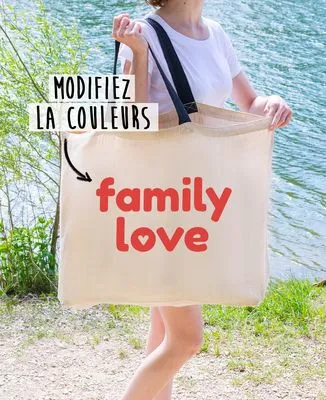 Tote bag Family love personnalisé