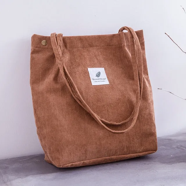 Tote Bag Velours Cotelé - MARVELOUS