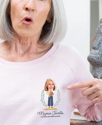 Tote bag Élue mamie de l'année personnalisé